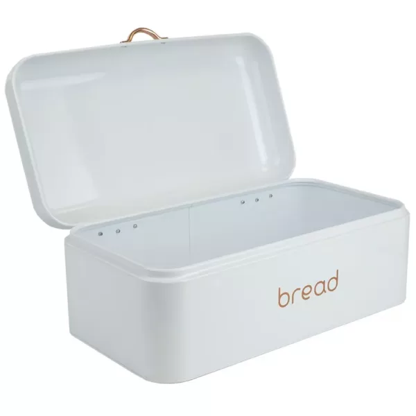 Home Basics White Grove Bread Box