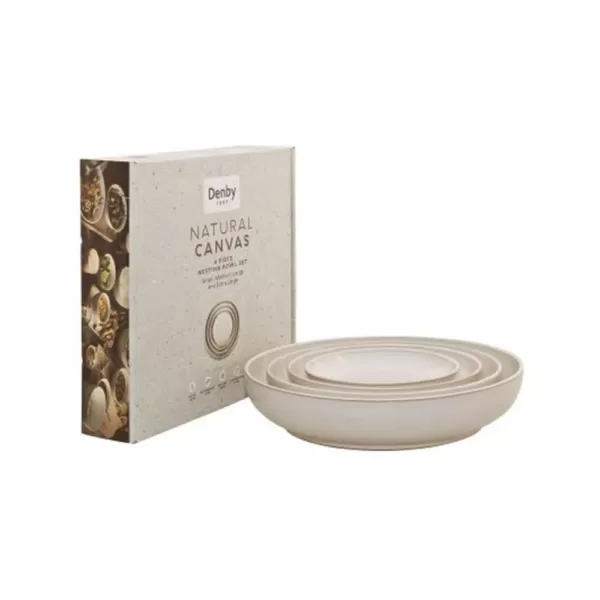 Denby Natural Canvas 4-Piece Nesting Bowl Set