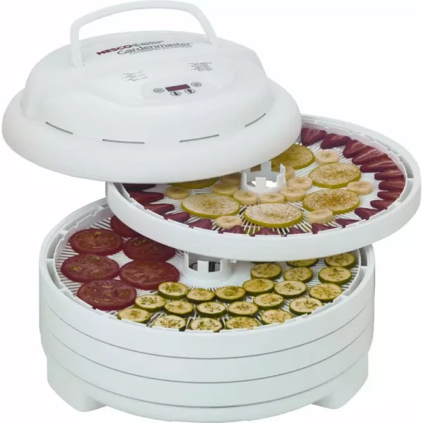 Nesco Gardenmaster 4-Tray Expandable White Food Dehydrator with Temperature Control