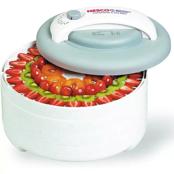 Nesco American Harvest Snackmaster 6-Tray Dehydrator and Jerky Maker in White