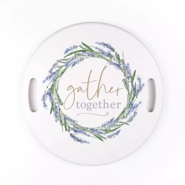 P Graham Dunn Gather together white Decorative wood Tray