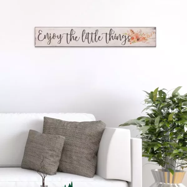 Pinnacle Enjoy The Little Things Rustic Wood Sign