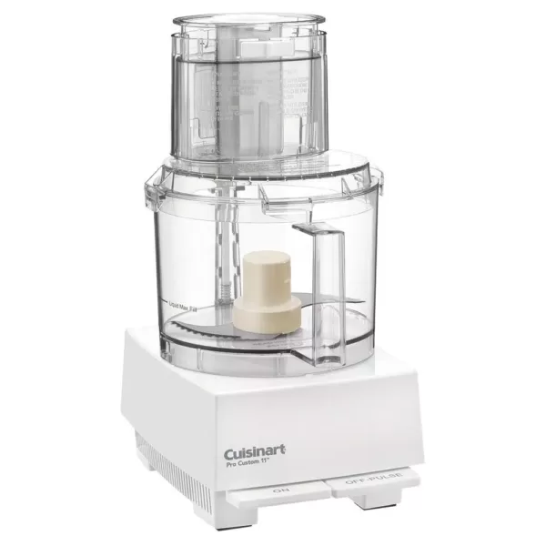 Cuisinart PRO Custom 11-Cup 2-Speed Classic White Food Processor with Pulse Control