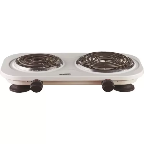 Brentwood Appliances 2-Burner 30 in. White Electric Burner