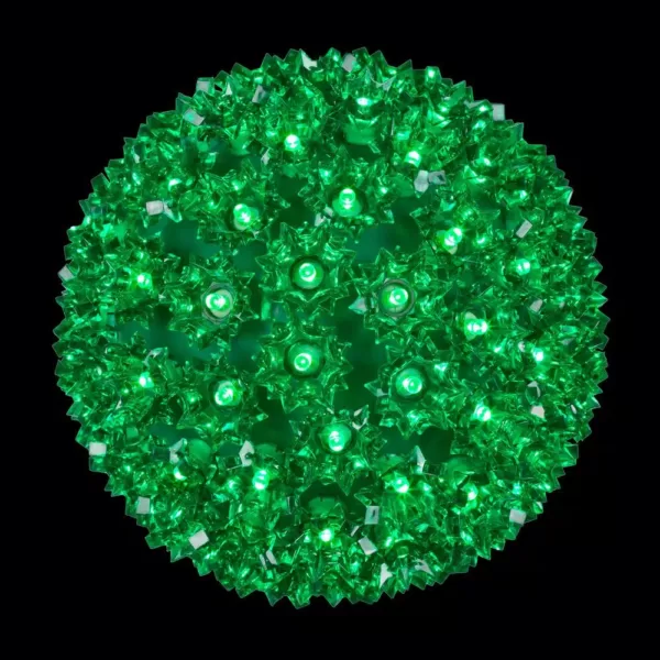 Wintergreen Lighting 6 in. 70-Light LED Green Decorative Starlight Sphere