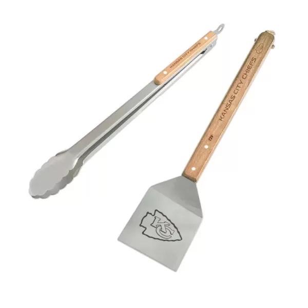 sportsvault Kansas City Chiefs 2-Piece BBQ Utensil Set