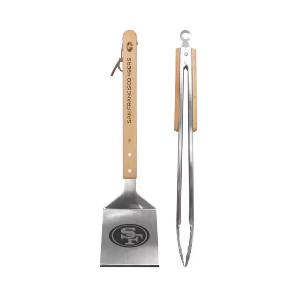 sportsvault San Francisco 49ers 2-Piece BBQ Utensil Set