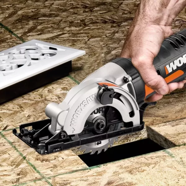 Worx POWER SHARE 20-Volt Worxsaw 3-3/8 in. Compact Circular Saw