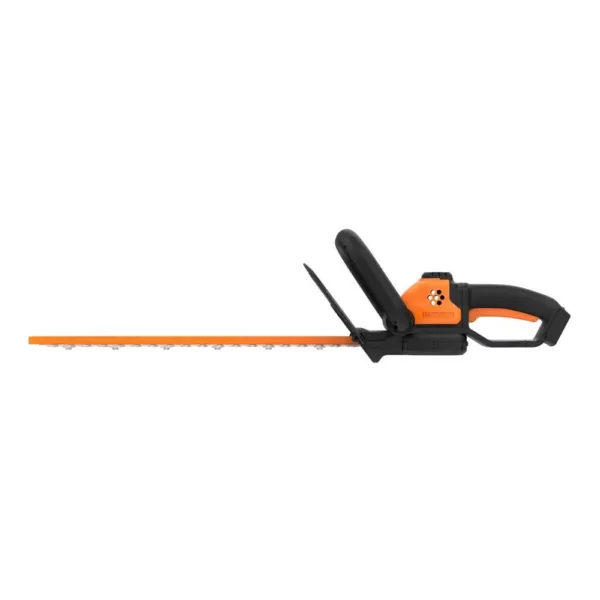 Worx POWER SHARE 20-Volt Li-Ion 22 in. Electric Cordless Hedge Trimmer, 3/4 in. Cutting Capacity (Tool-Only)