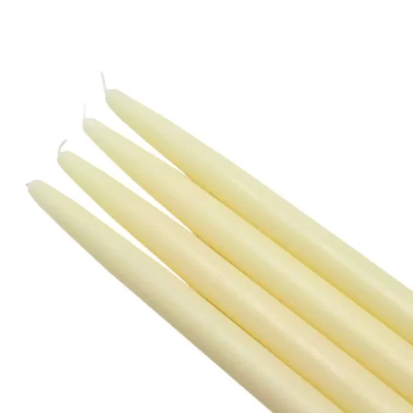 Zest Candle 10 in. Ivory Taper Candles (12-Set)