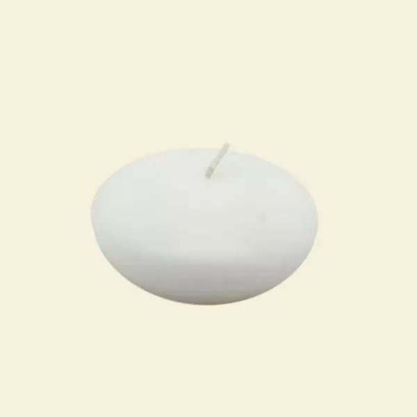 Zest Candle 3 in. White Floating Candles (Box of 12)